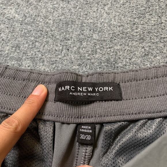 Marc New York Pants Mens 30 Gray Commuter Stretch Flat Front Performance Golf - Picture 6 of 13